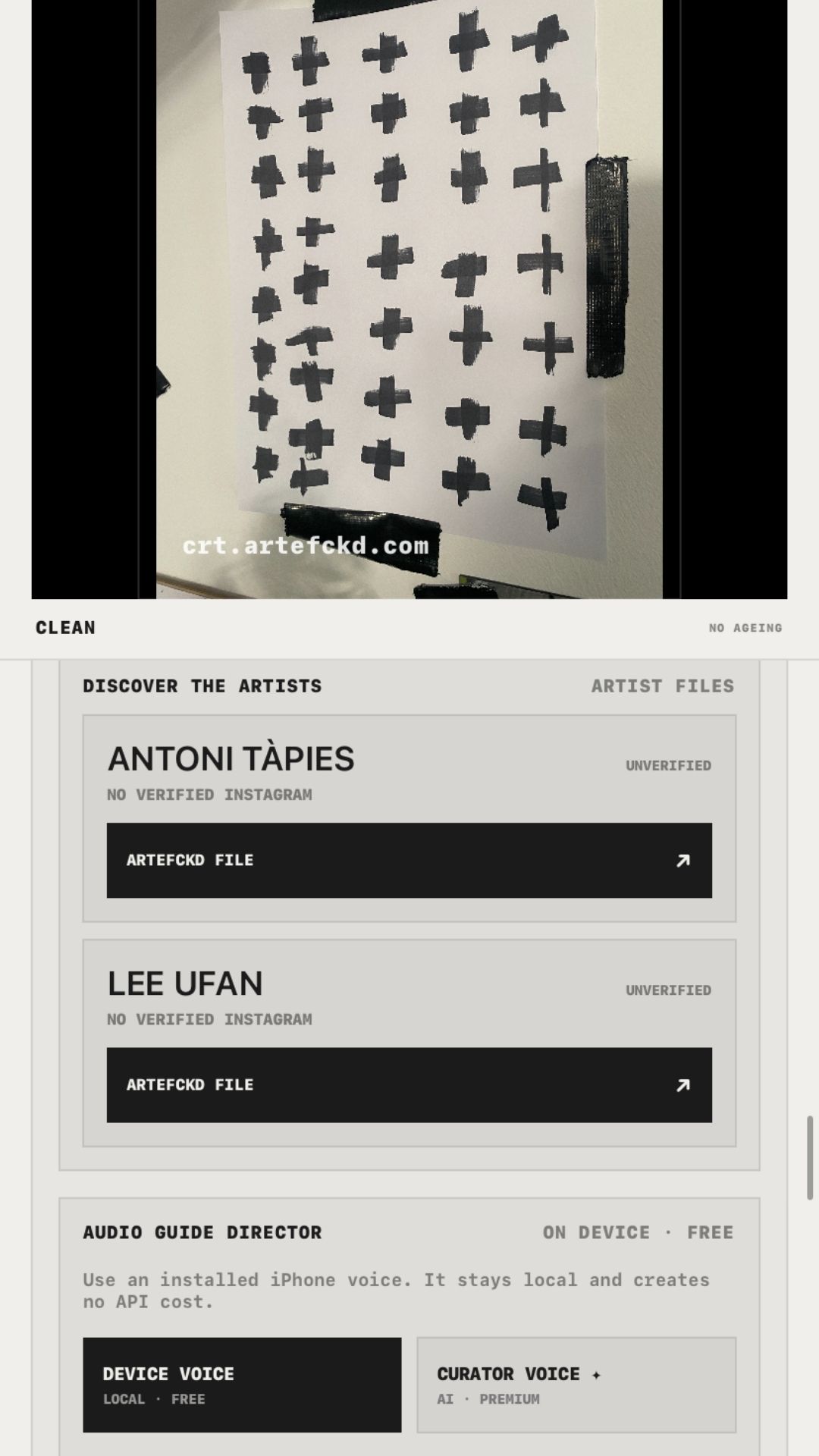 Related artists displayed in CRT